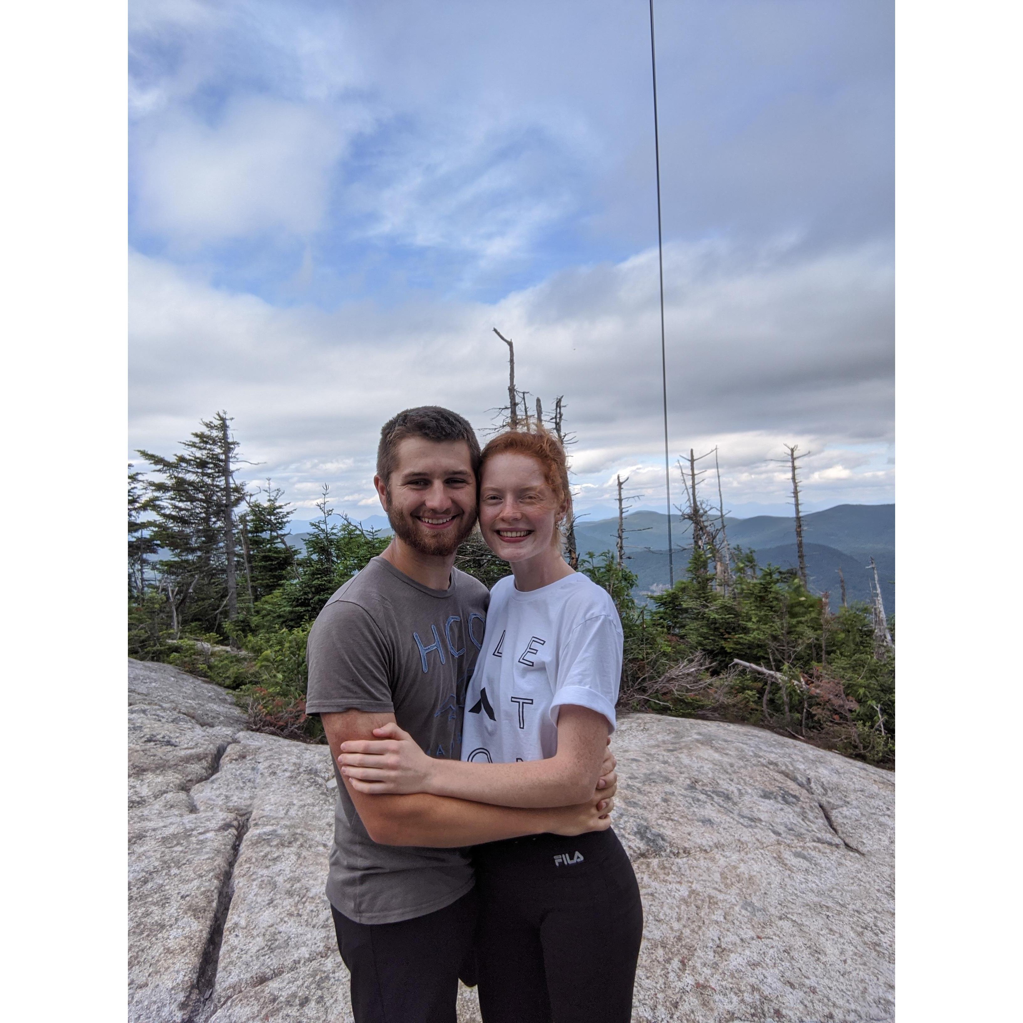 The top of Chimney Mt. (est. 2020)