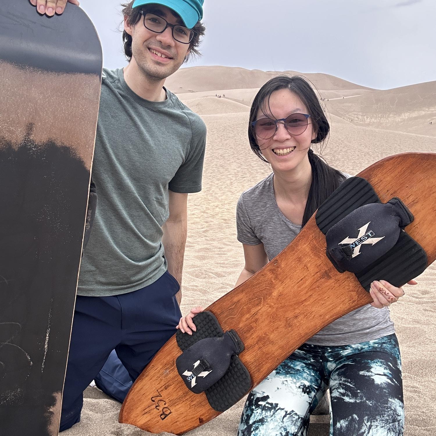 Sand boarding at Great Sand Dunes National Park!!!