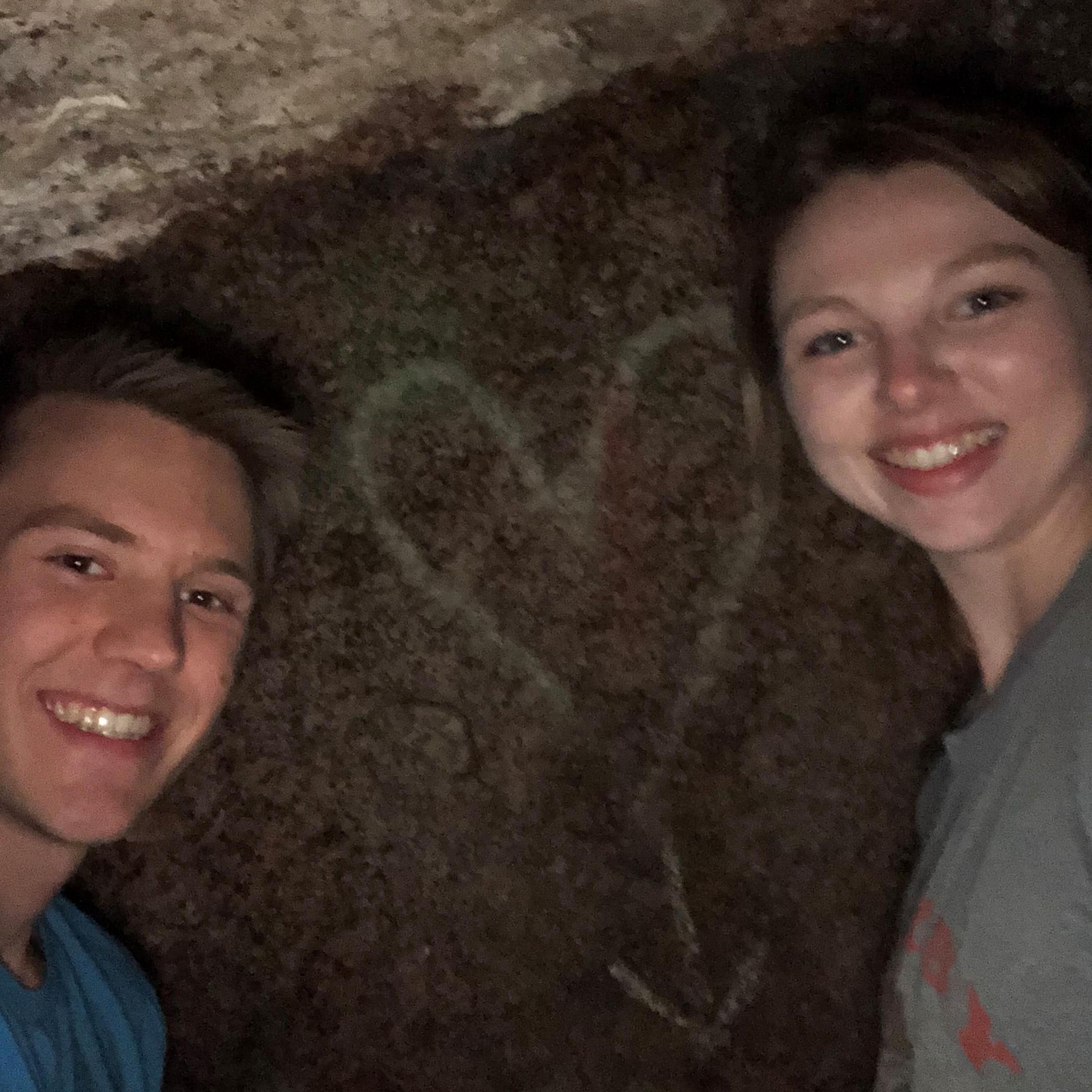In the cave at Enchanted Rock