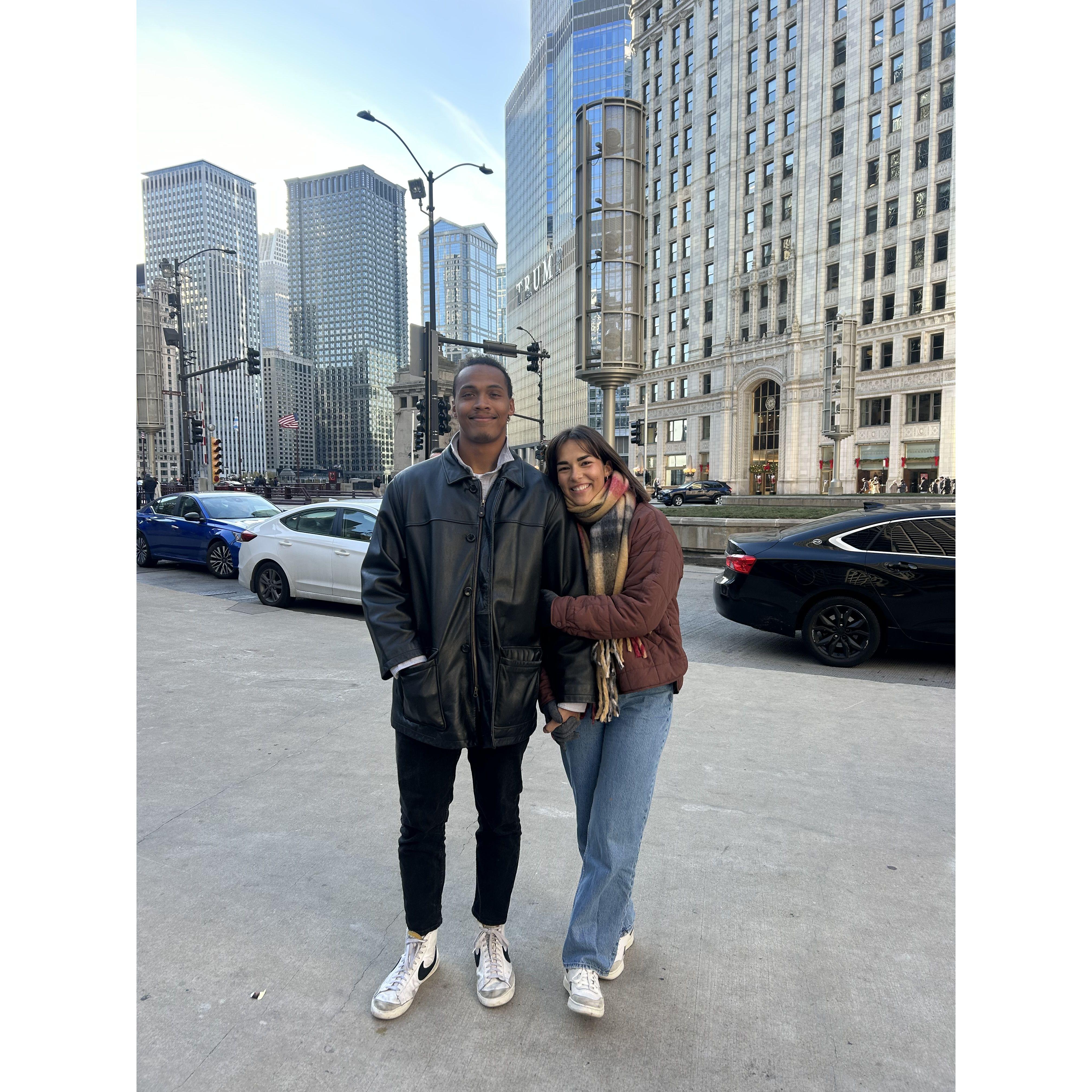 From Thanksgiving in Chicago with Michael's sisters!