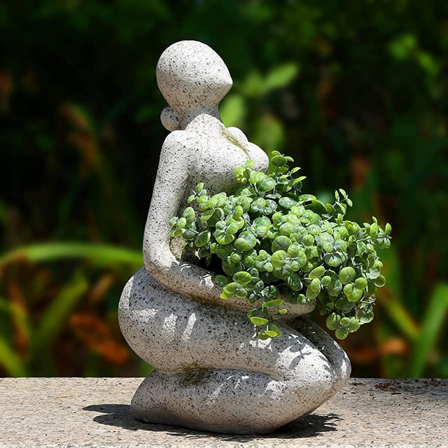 Aclema Planters Large Succulent Planter for Indoor Outdoor Plants Head Face Planter Pot Unique Flower Vase with Drainage Hole New Life