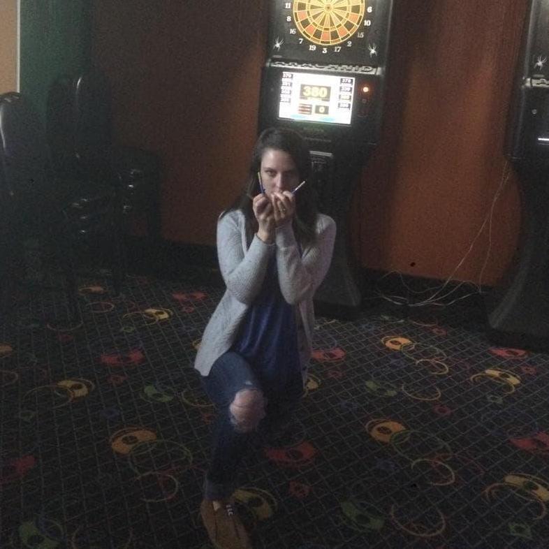 Being a goob at our local bar