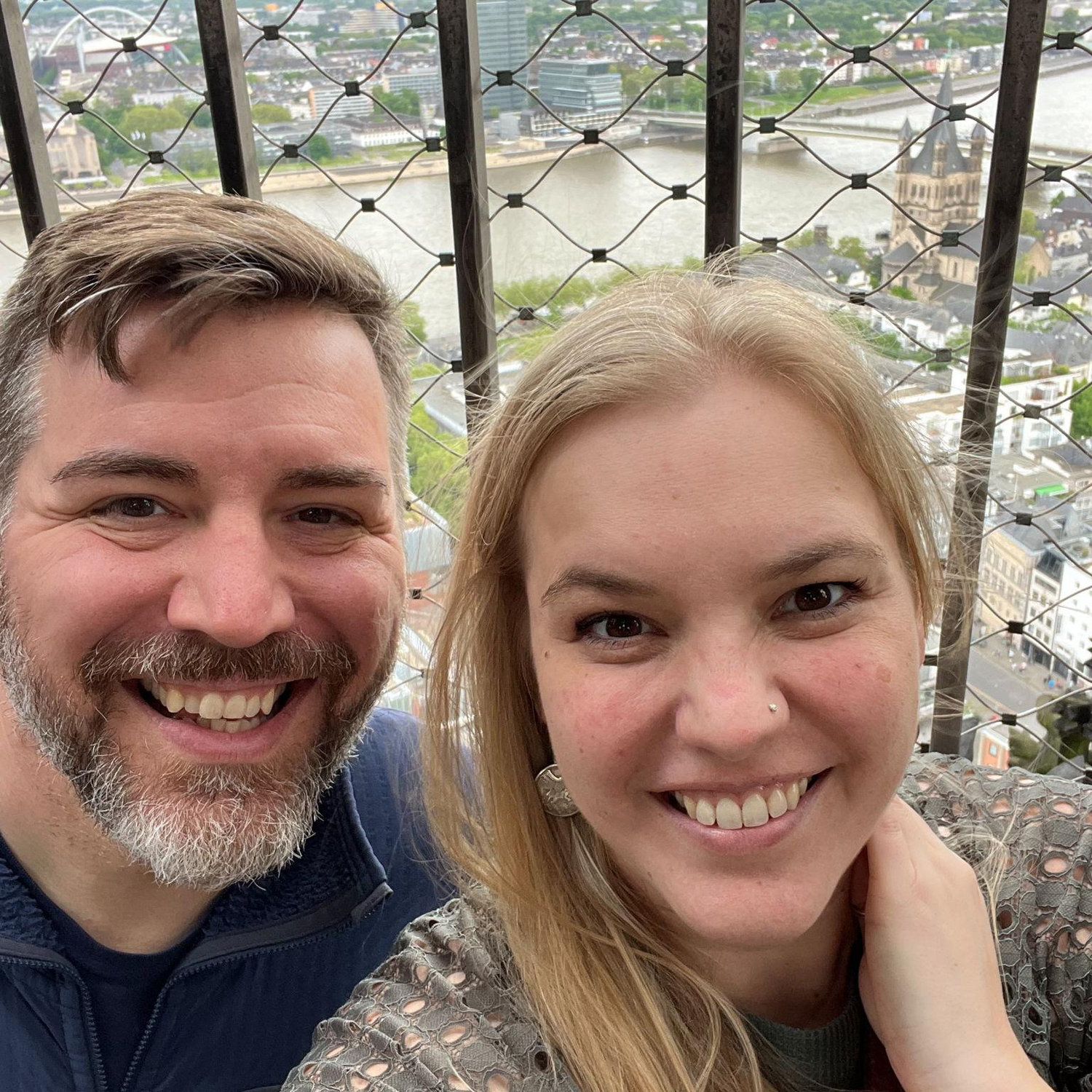 At the top of Cologne Cathedral