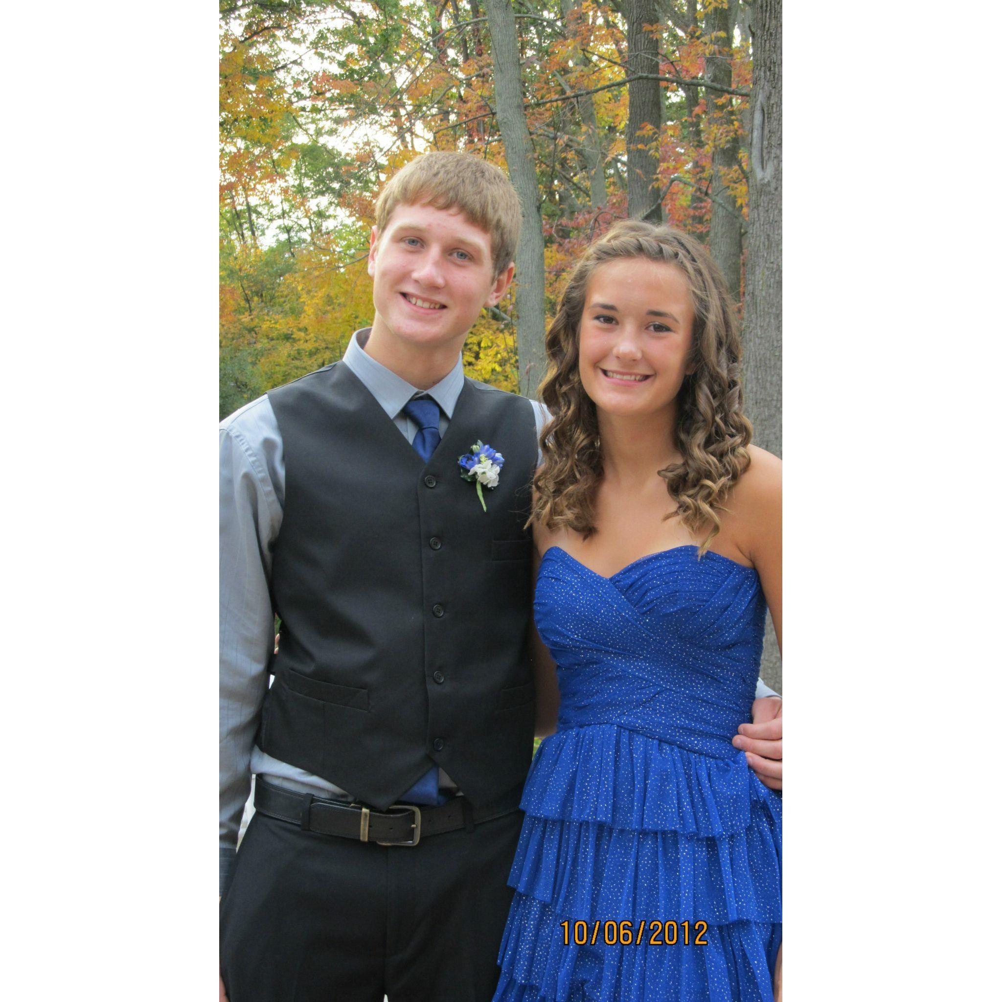 Our first homecoming together. October, 2012.