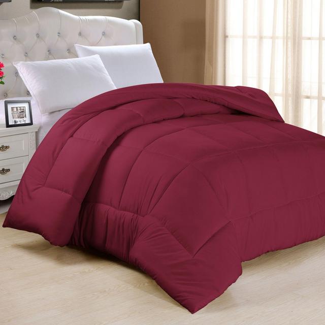Down Alternative Queen Comforter in Burgundy