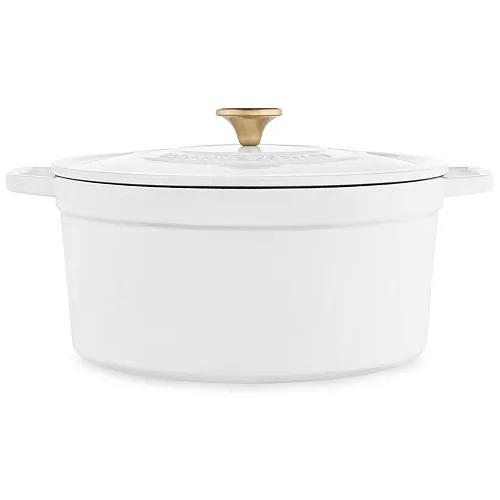 Martha Stewart Collection Enameled Cast Iron Round 8-Qt. Dutch Oven, Created for Macy's