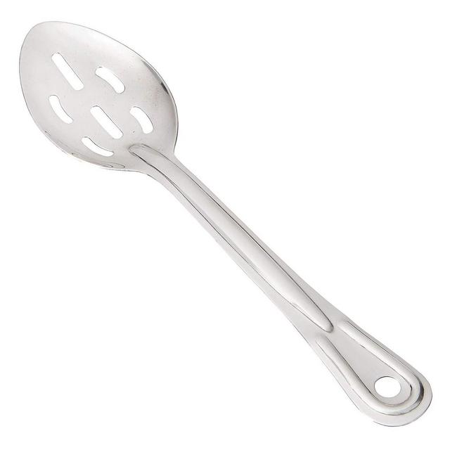 Winco Slotted Stainless Steel Basting Spoon, 11-Inch