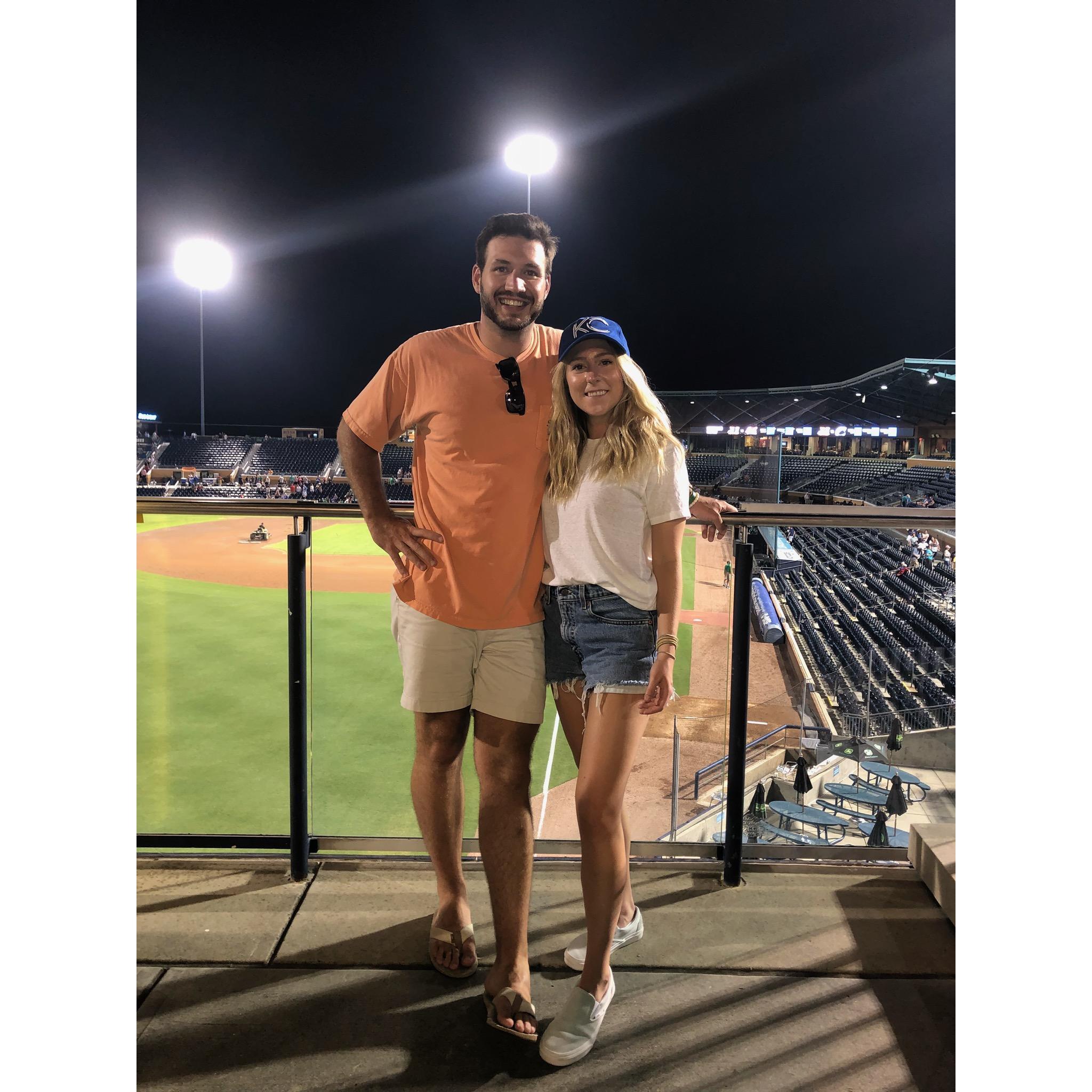 One of many Durham Bulls baseball games together!