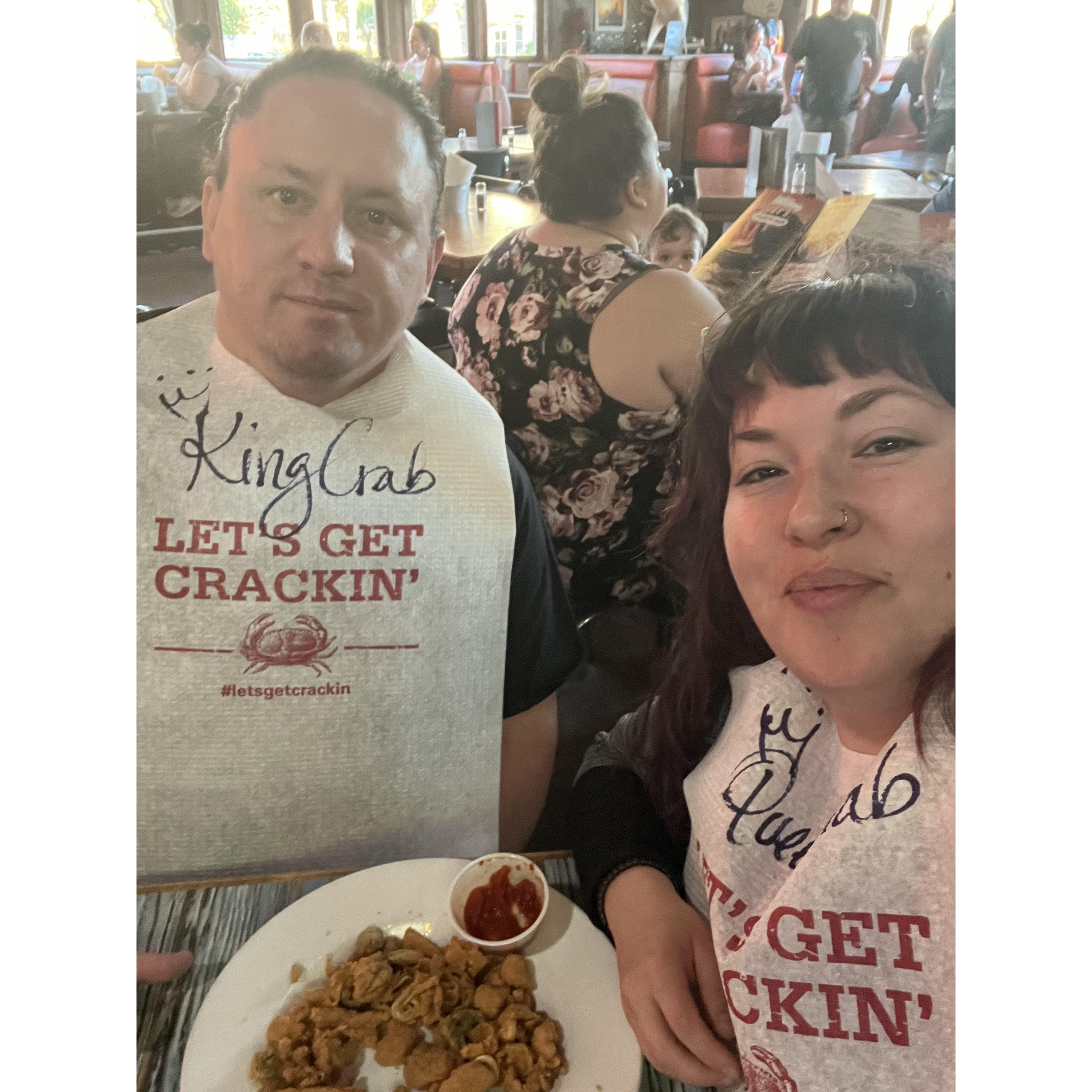 March 2023- Florida, Krystal's First Crackin Crab Experience
