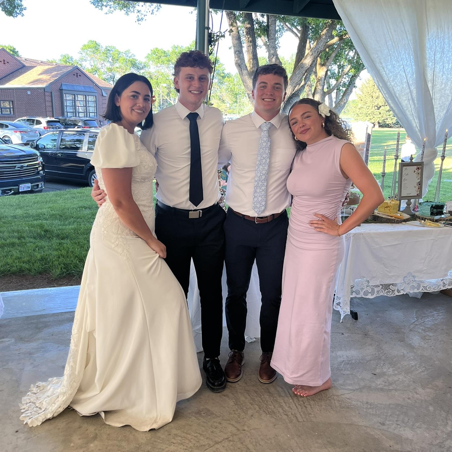 Derek & emma!!!! Us at their wedding!