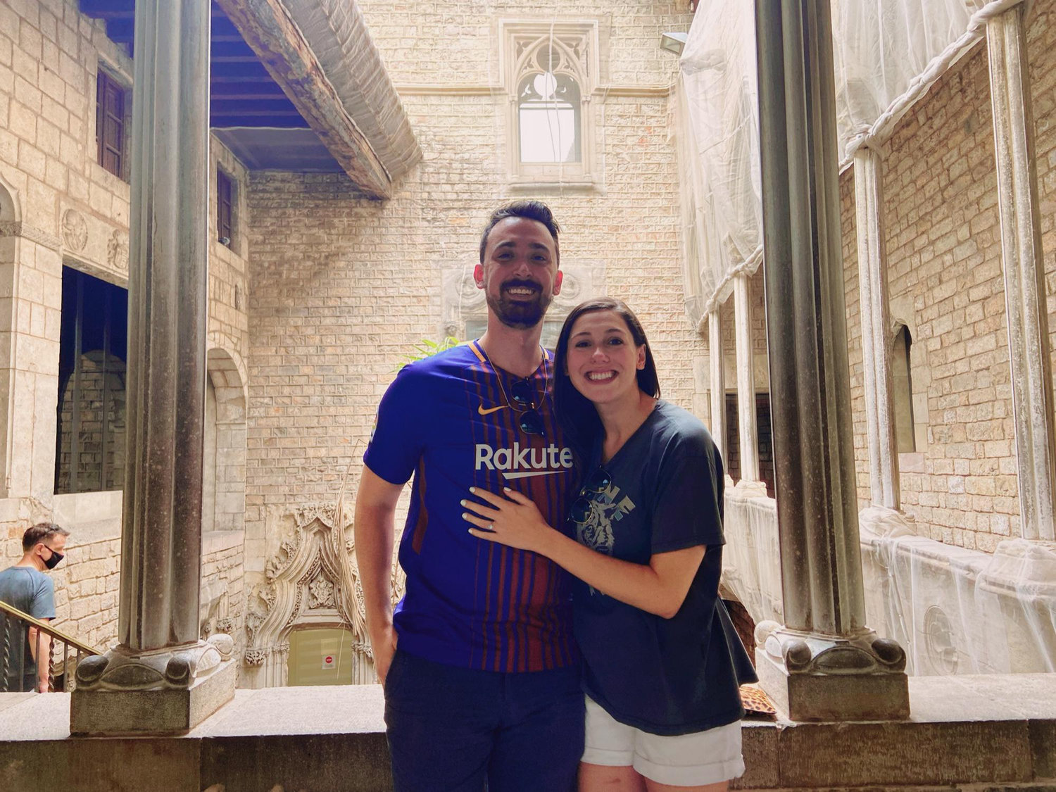 At the Pablo Picasso Museum right after the proposal
