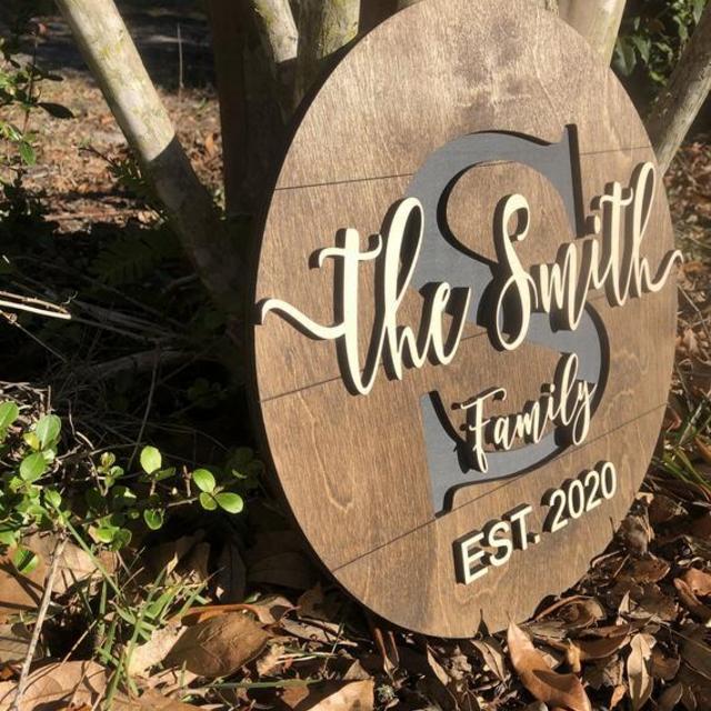 Pallet Sign / Last Name Sign / Custom Wood Sign / Established Sign / Personalized Wedding gift / Wedding Sign / 3D Sign / Family Name Sign