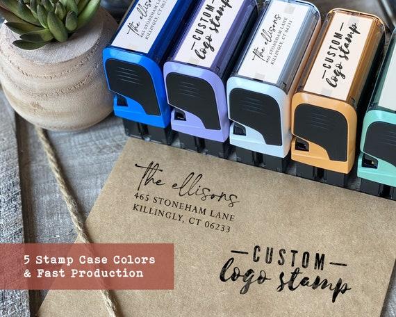 Self-Inking Stamp, Custom Address Stamp, Personalized Return Address, Self-Ink Rubber Stamp, 5 Colors
