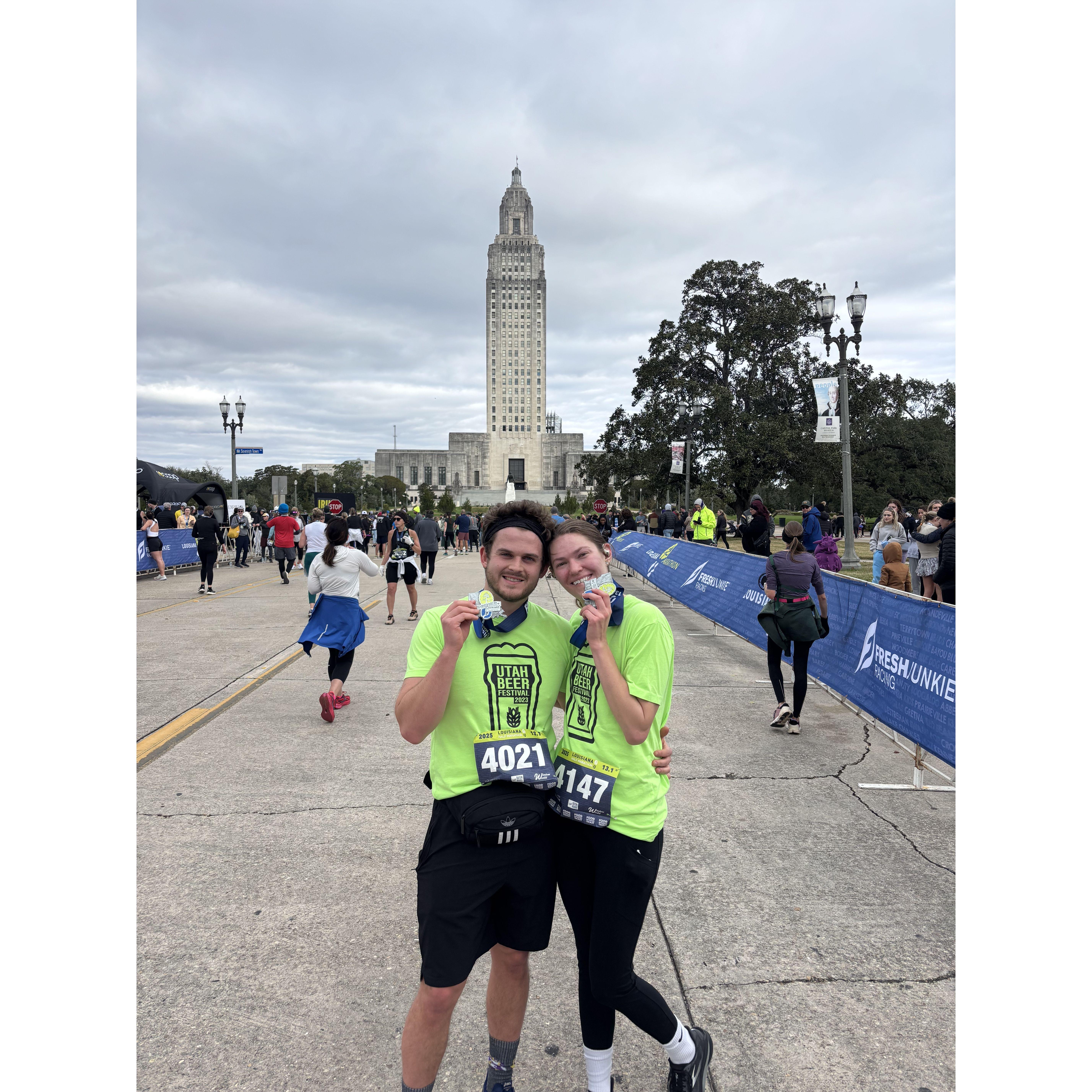 Our first half marathon!