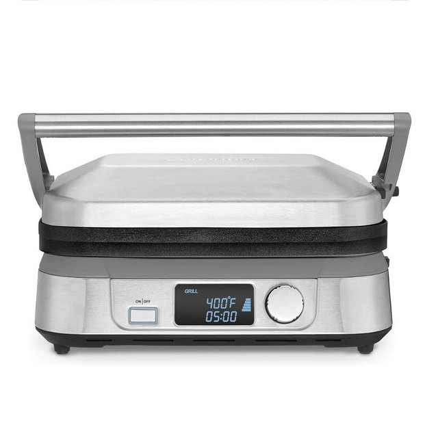 Cuisinart Griddler Five GR-5 Stainless Steel Color (Renewed)