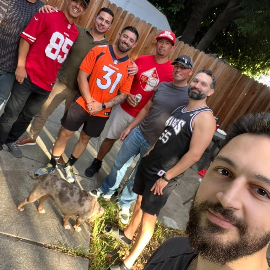 Some of Abe’s groomsmen.