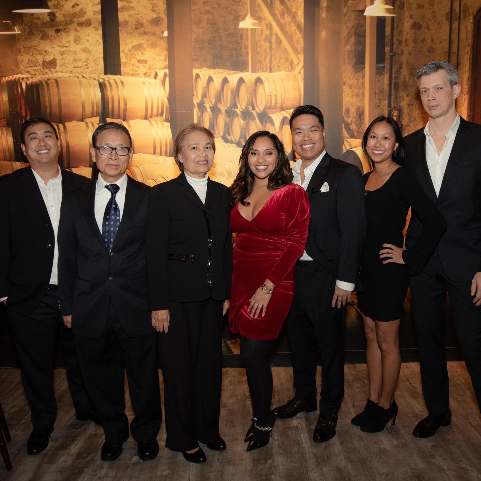 Brandon's Brother (Bryan), Dad (Ken), Mom (Hien), Sister (Kim), and Brother in Law (Simon).