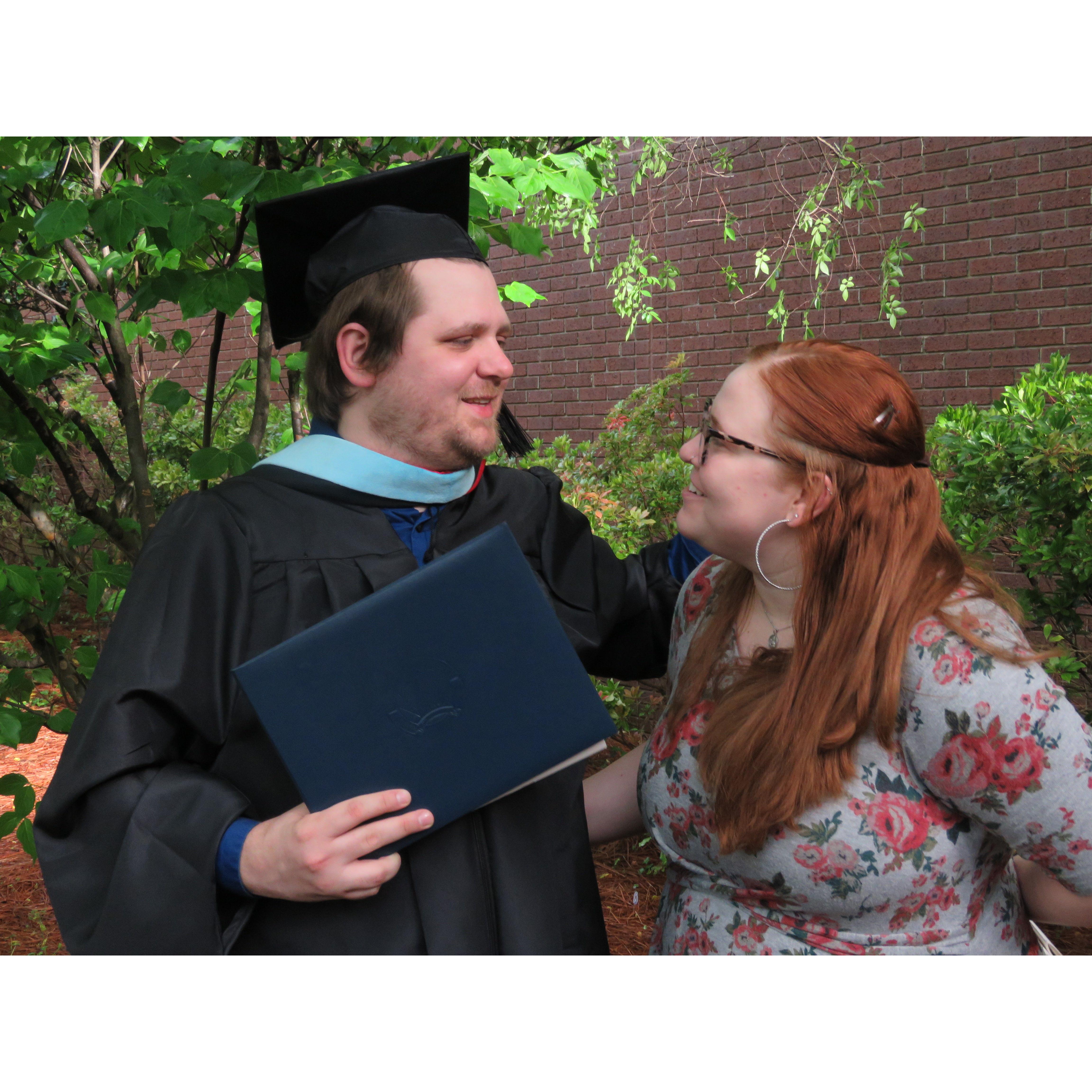 May 2022 — Robbie's graduation from his master's program at Belmont University!