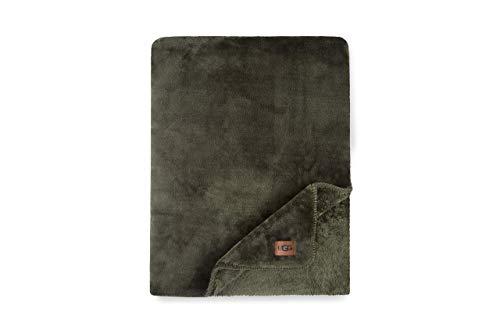 UGG Whitecap Plush Flannel - Oversized Throw Blanket, Forest