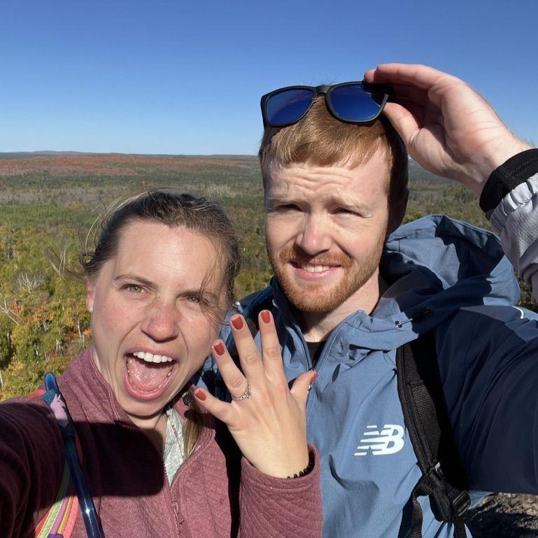 When he popped the question on Carlton Peak