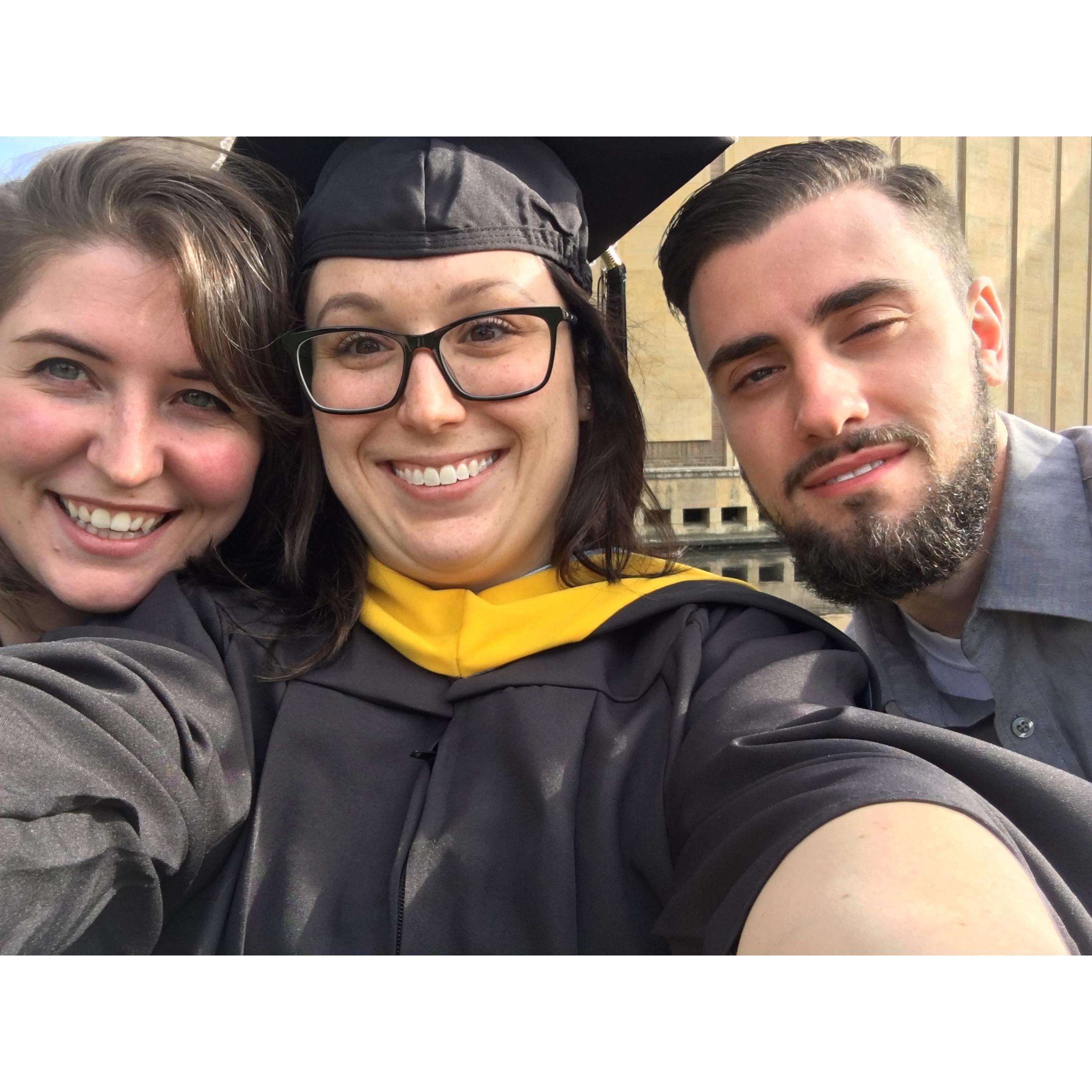 when graduated from Daemen college in 2017