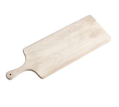 Chateau Acacia Wood Cheese Board, Large - White Washed