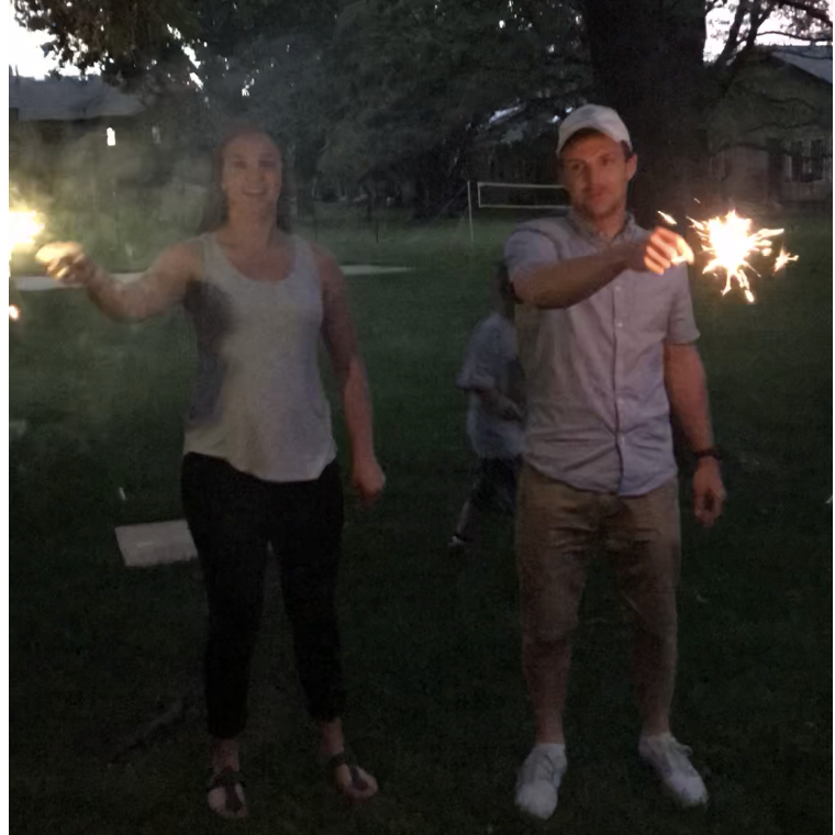 Our first "date" together on the 4th of July (2018).