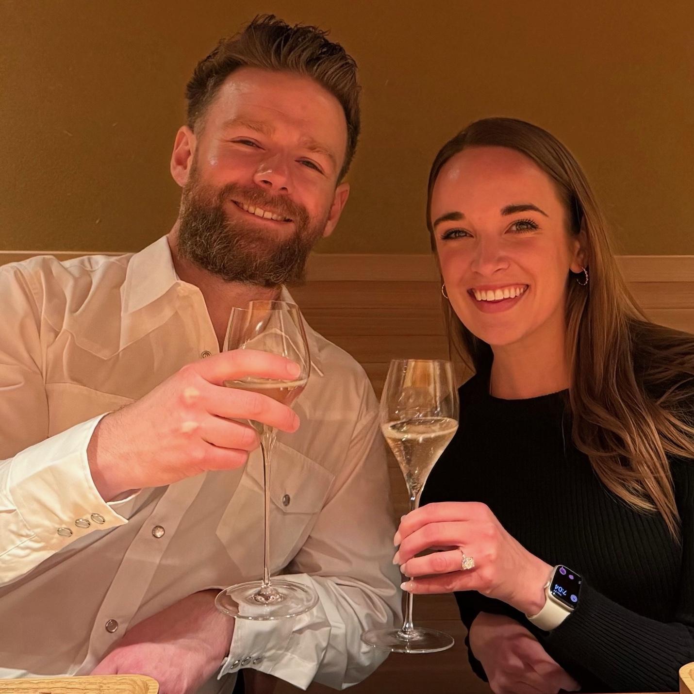 The night we got engaged! Tokyo, Japan