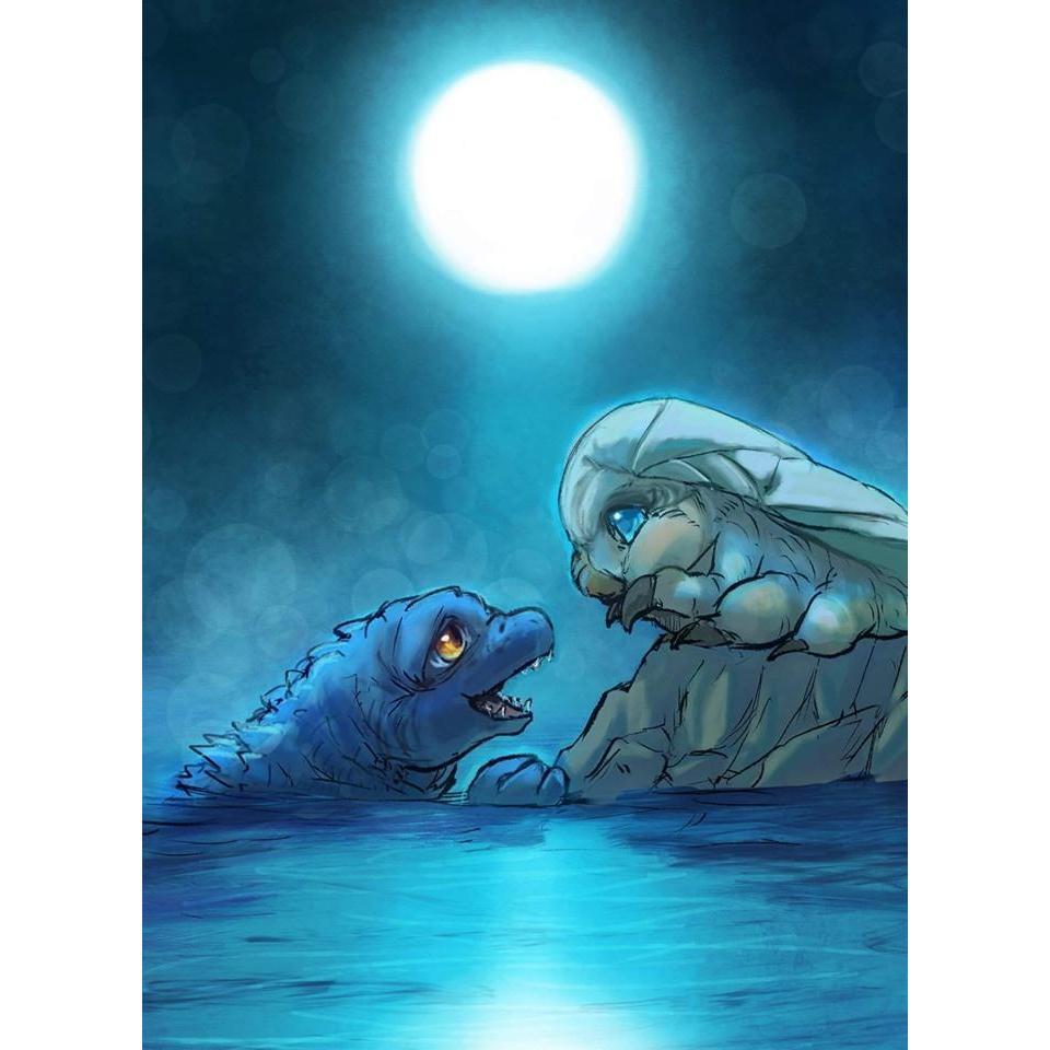Baby Godzilla and Baby Mothra