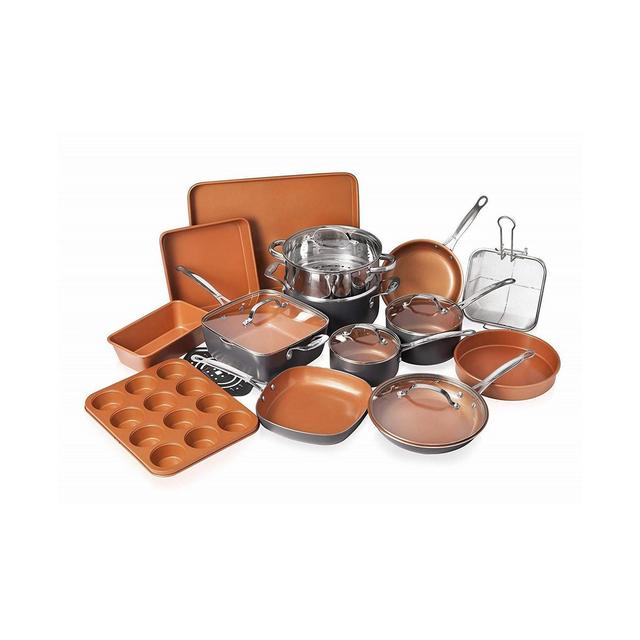 Gotham Steel 20 Piece Non-Stick Ti-Ceramic Complete Cookware & Bakeware Set