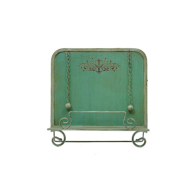Creative Co-Op DE2617 Metal Cookbook Holder, Blue