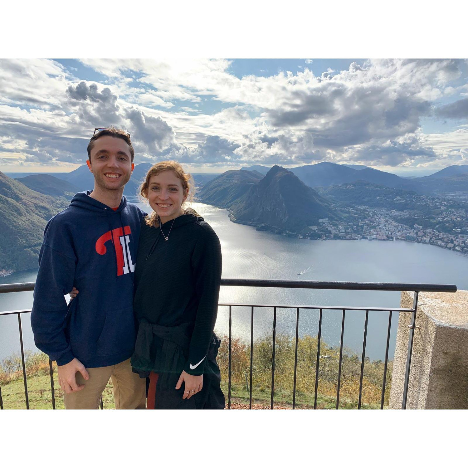 High above Switzerland