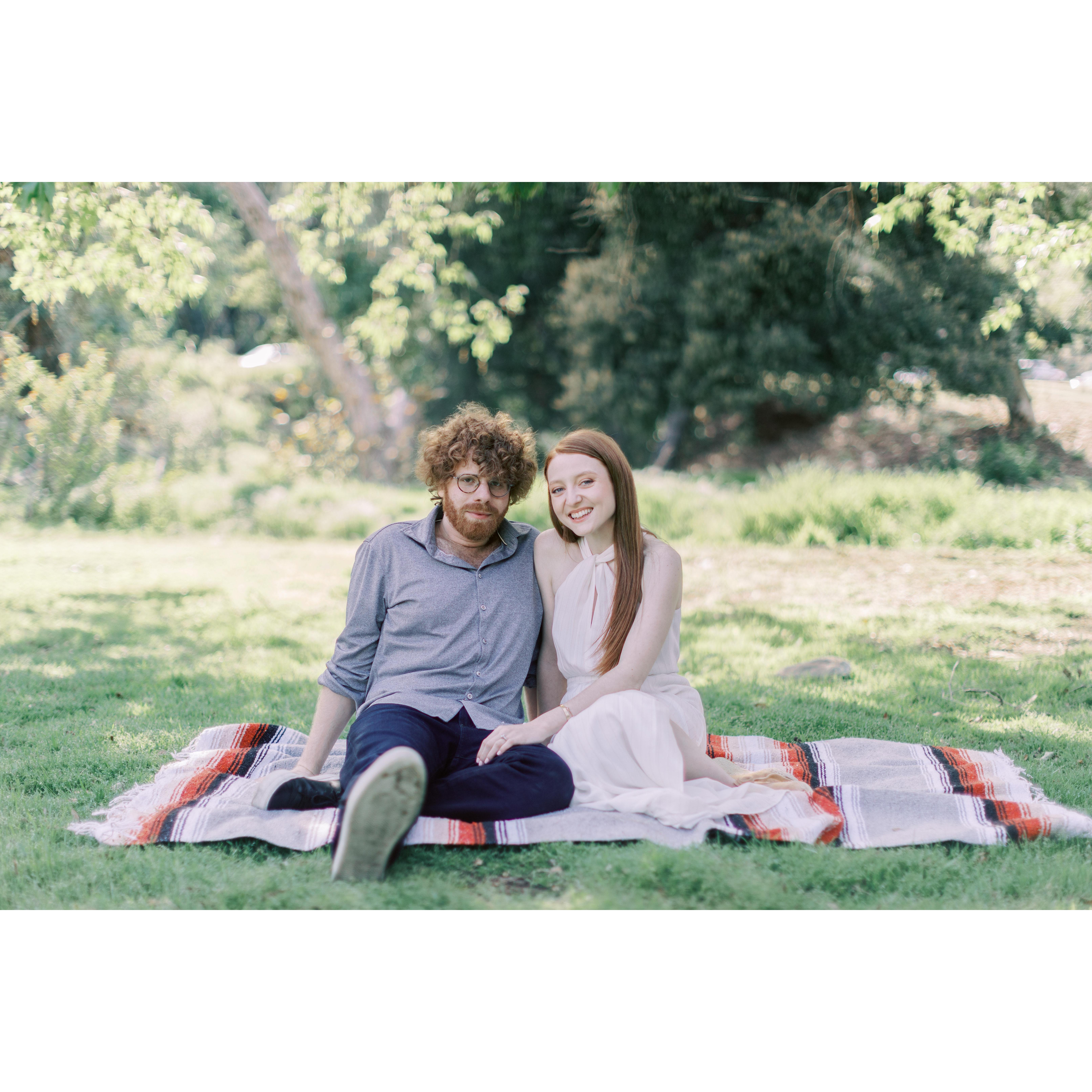 Our engagement shoot at Griffith Park.