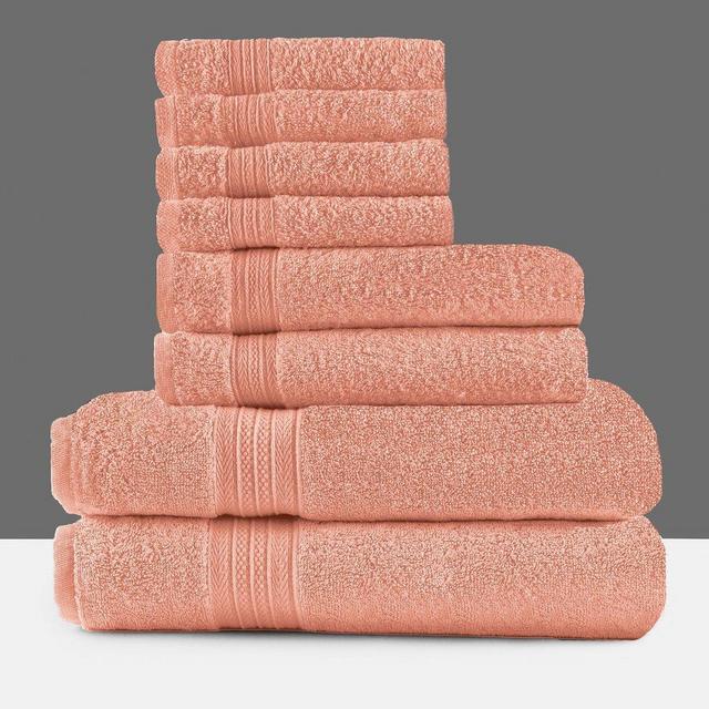 8-Piece Set Organic Thermal® Bath Towels BLUE