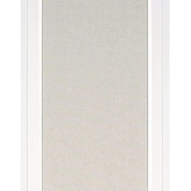DesignOvation Bosc Framed Pinboard, 13.5X23.5, White