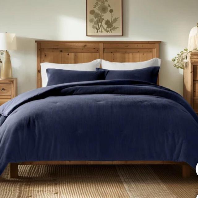 Evergrace Mini Waffle Plush Comforter 3-piece Set