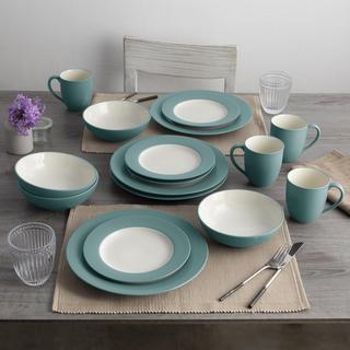 Colorwave Rim 16-Piece Dinnerware Set, Service for 4