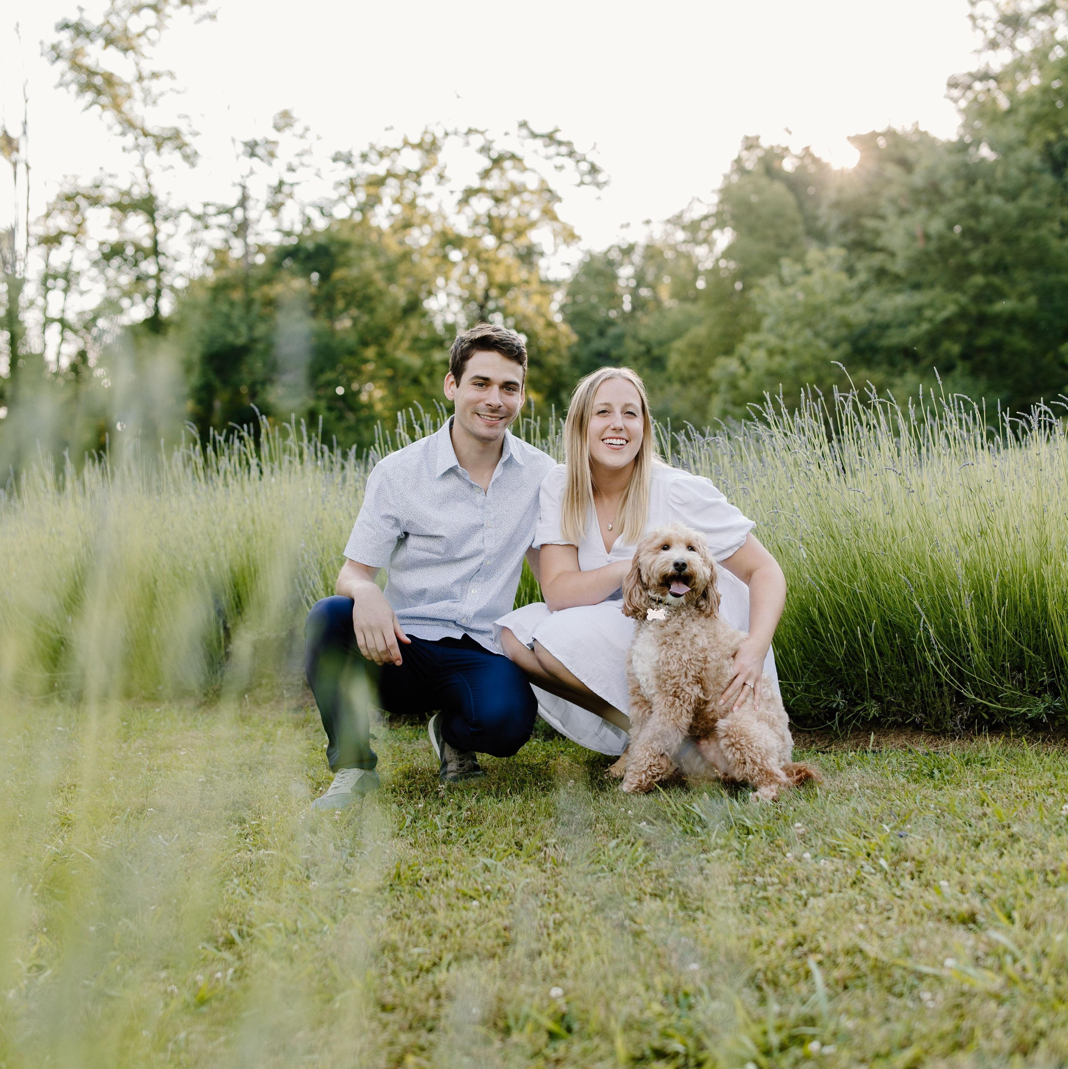With our dog, Tuuk