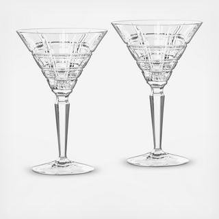 Marquis By Waterford Crosby Martini Glass, Set of 2