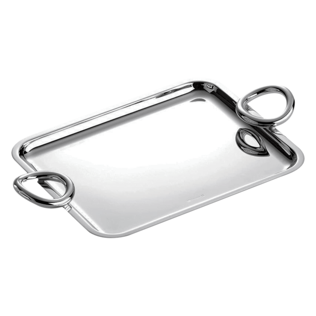 Christofle Small Silver-Plated Tray Vertigo