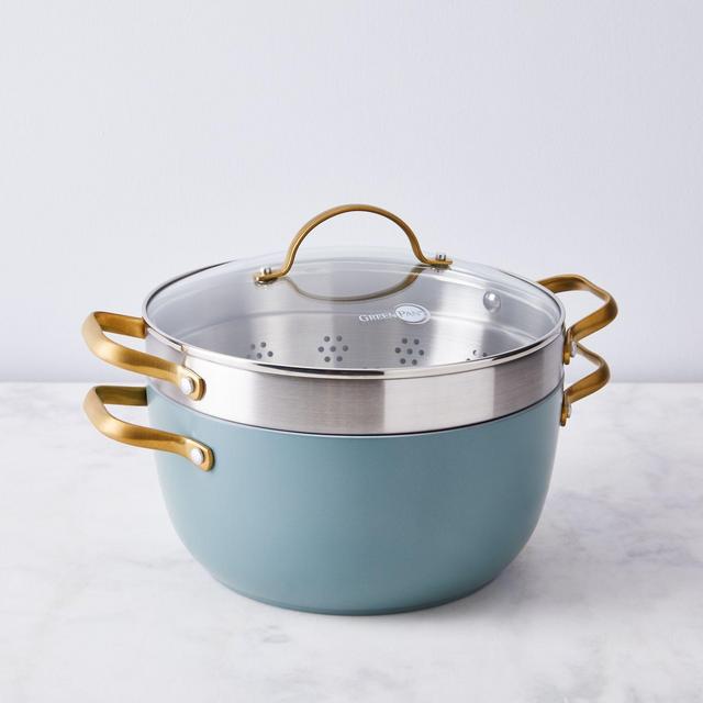 Food52 x GreenPan Nonstick Stock Pot with Steamer Insert