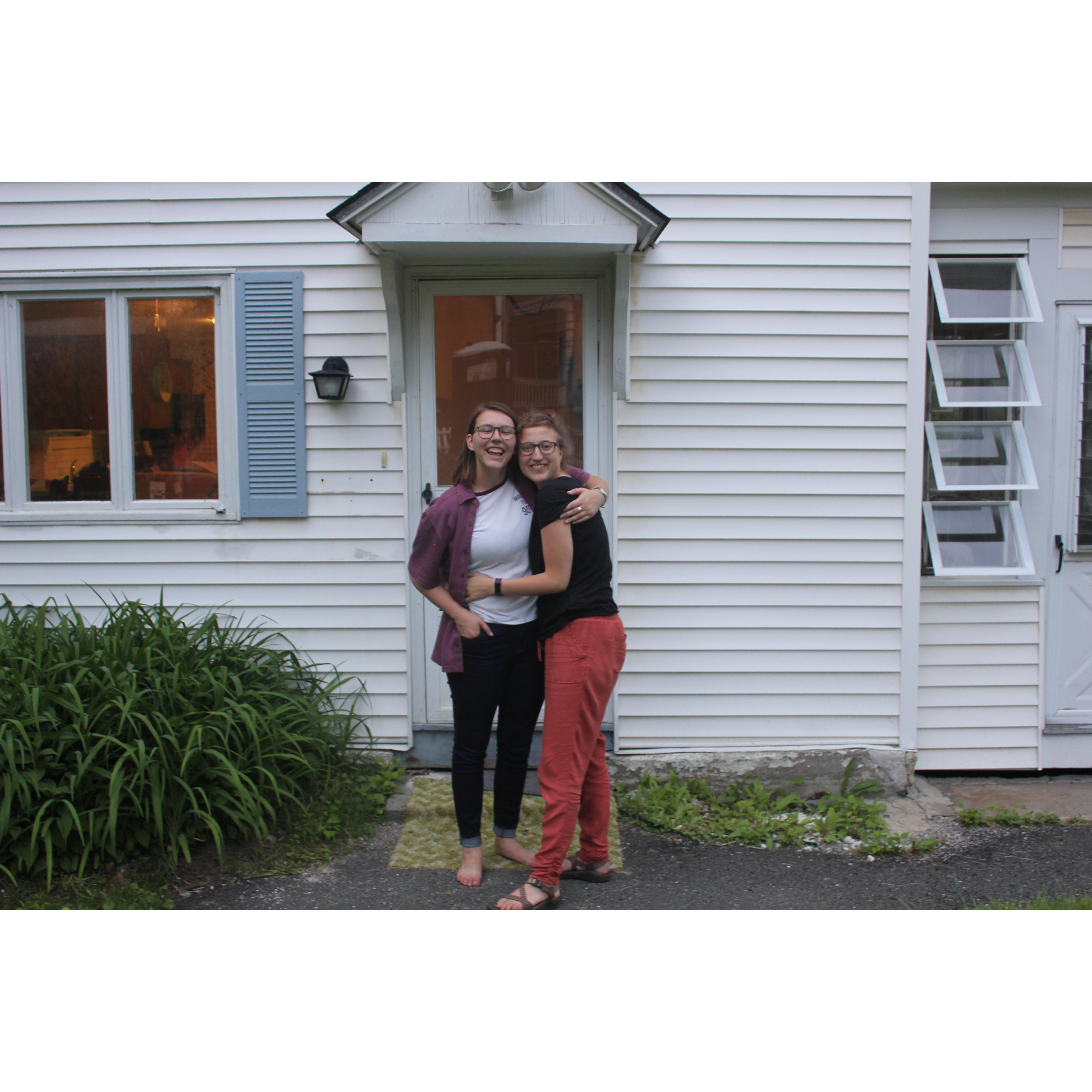 After three years of long distance, we finally moved into our first apartment in St. Johnsbury, VT in 2018!