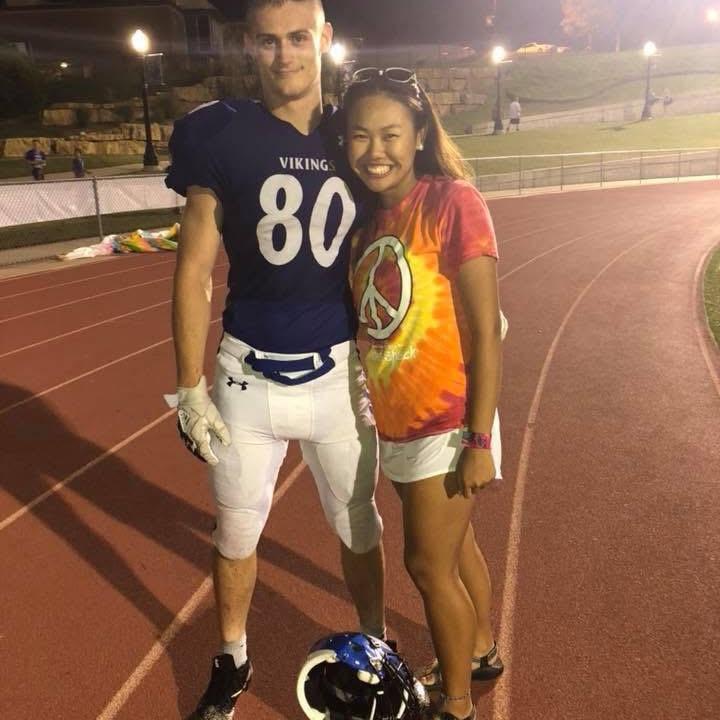 2018: first ever photo together!