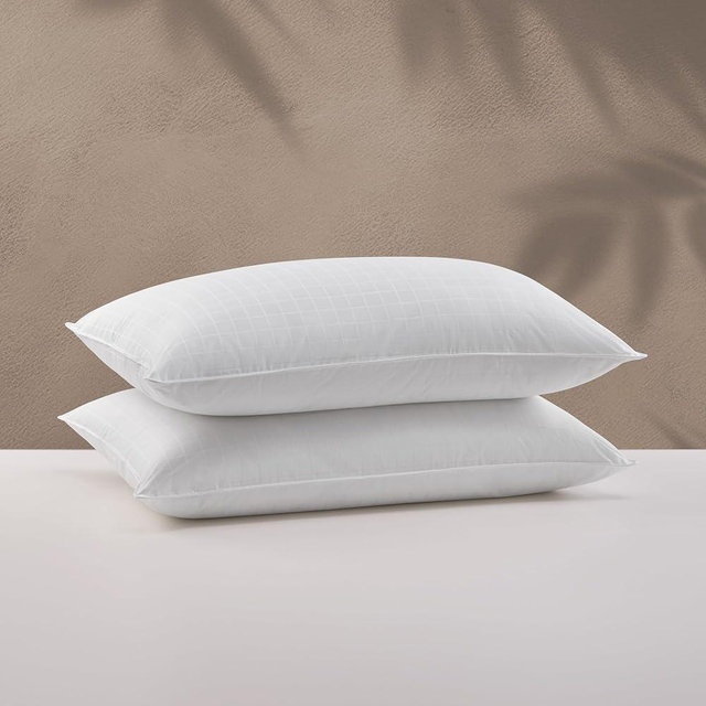 Sobel Westex: 2 Pack Hotel Sobella Bed Pillows for Sleeping | Side Sleeper Pillow | Hotel Quality, 300 TC, 100% Cotton Case | Hypoallergenic, Soft, Machine Washable (20 x 36’’, Two Pack King Size)
