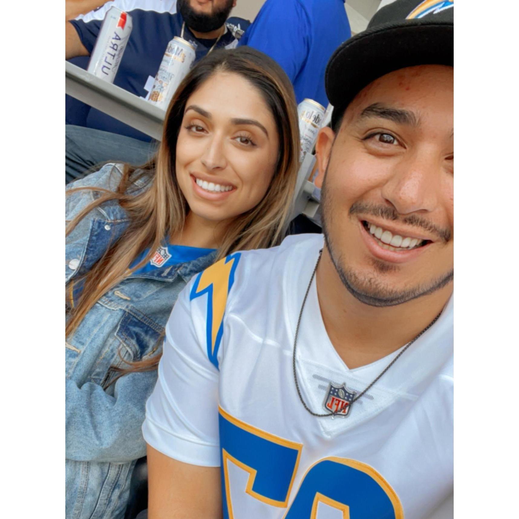 Melina’s first NFL game!