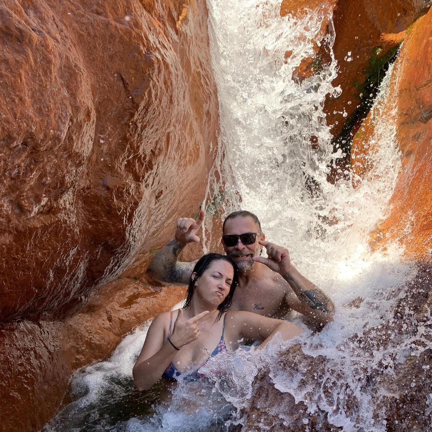 Natural waterfall in Shasta