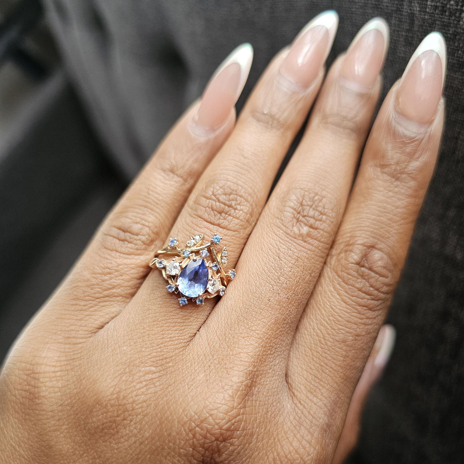 MY HUSBAND DONT PLAY ABOUT ME!! LOL. Matt knows me soo well! A unique & ethereal fairy-like ring! That man did GOODT!