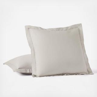 300-Thread Count Organic Percale Euro Sham