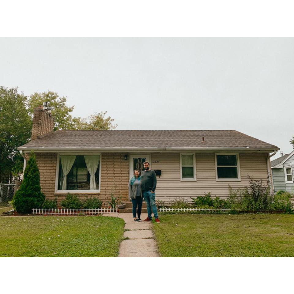 Getting the keys to our first house!