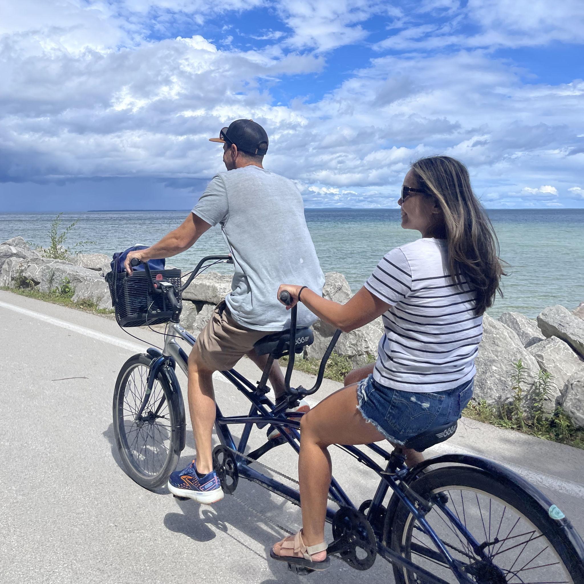Couples who bike together, stay together.